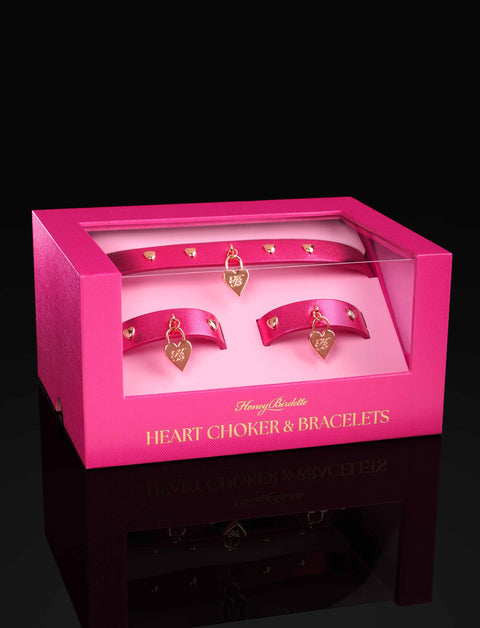 Heart Choker and Bracelets