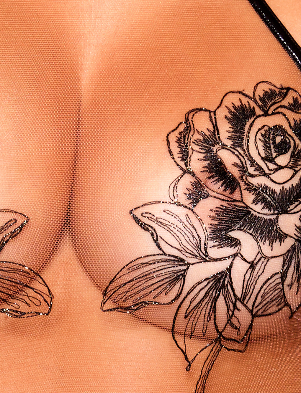 Rosa  Black Bodysuit