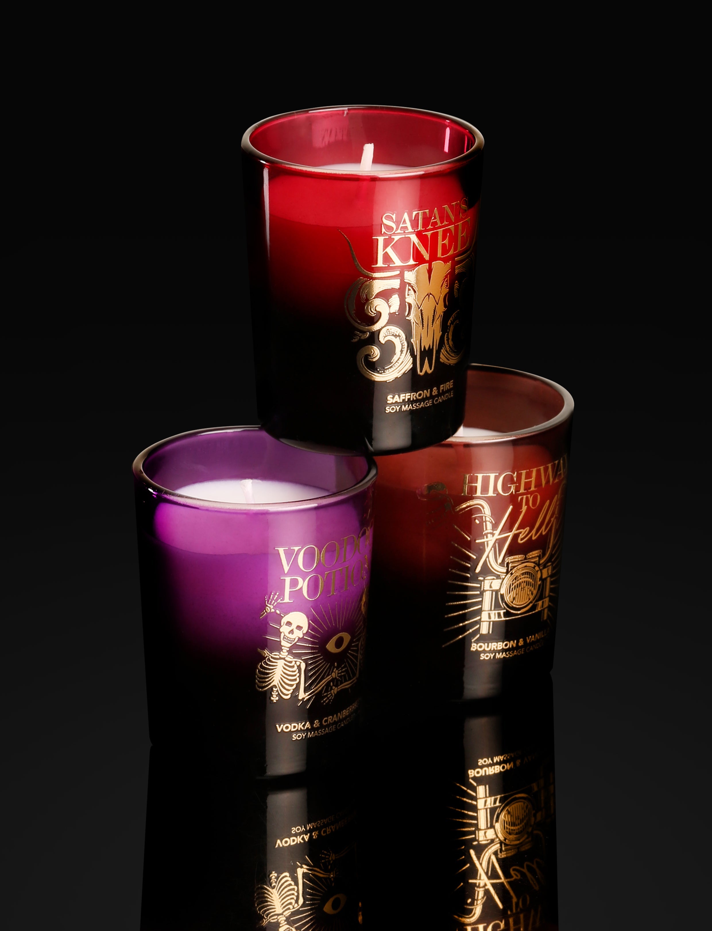Mini Massage Candles Trio