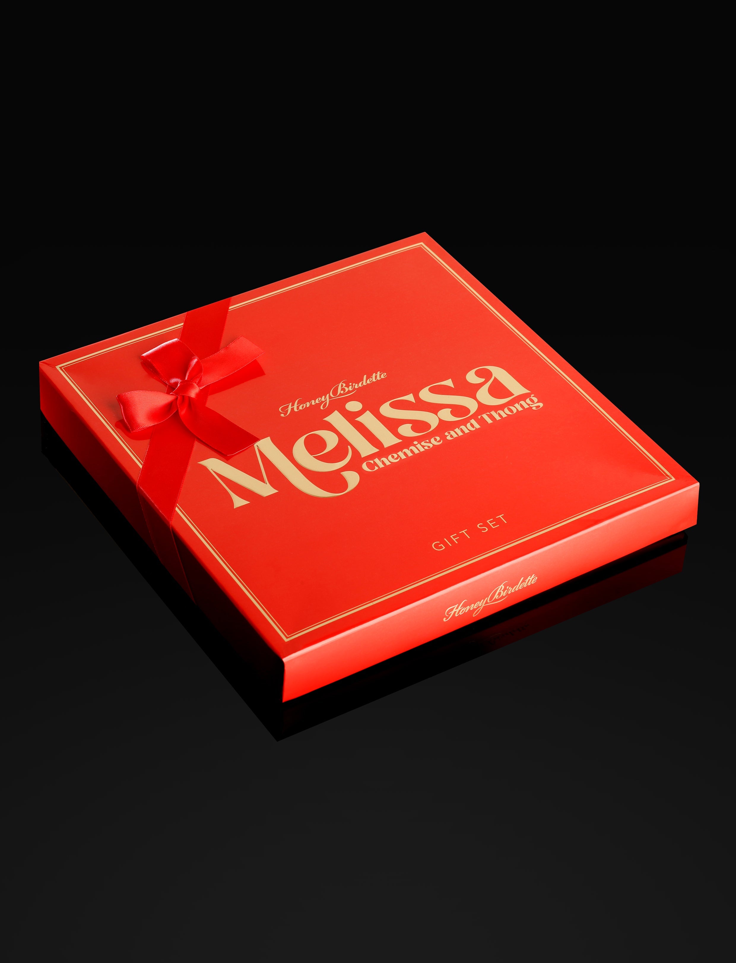 Melissa Raspberry Chemise & Thong Gift Set