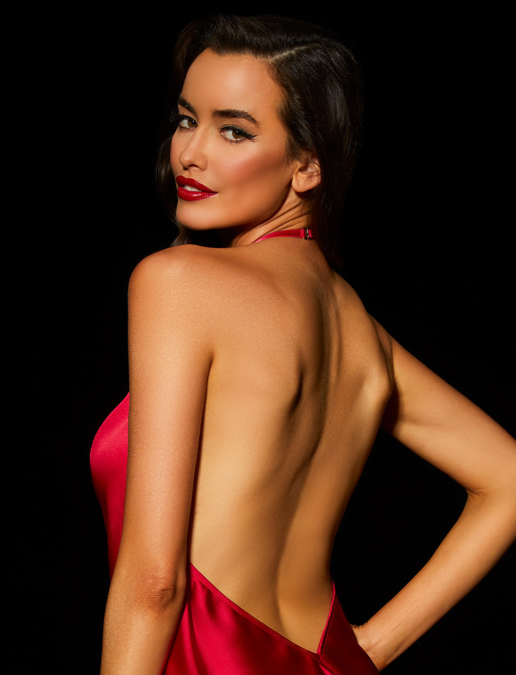 Melissa Raspberry Chemise & Thong Gift Set