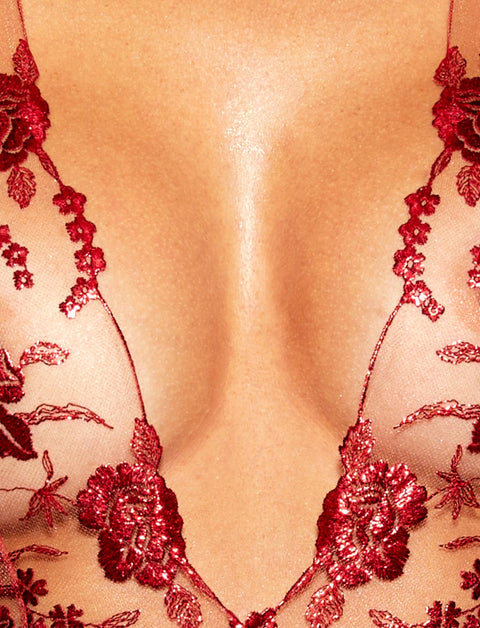 Whitney Red Bodysuit